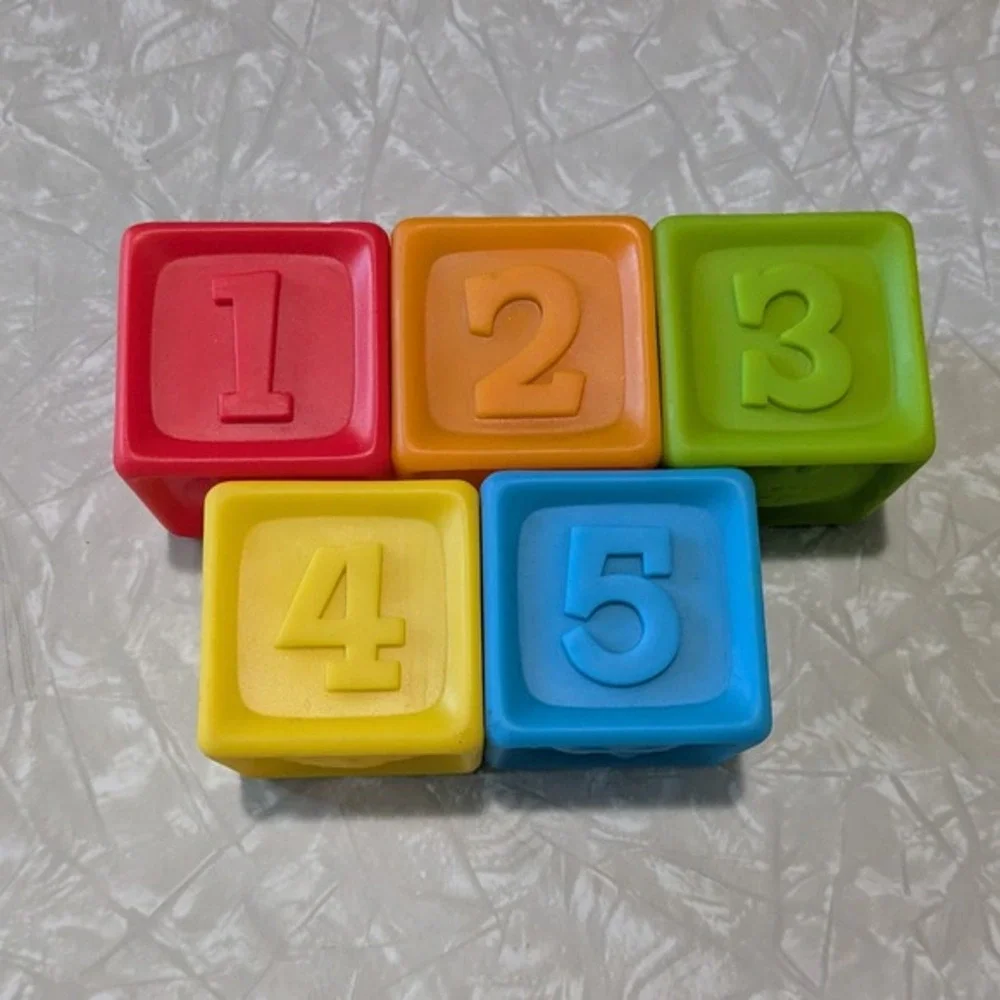 Playgo Toys Soft‎ Sensory Baby Blocks Set of 5